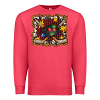 Cardinal hockey christmas with lights and stars Premium Sweatshirt - FaDigitalArtStudio