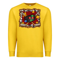 Lemon hockey christmas with lights and stars Premium Sweatshirt - FaDigitalArtStudio