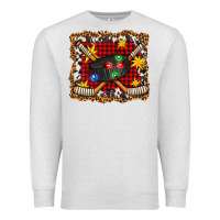 Oatmeal Heather hockey christmas with lights and stars Premium Sweatshirt - FaDigitalArtStudio