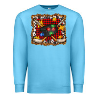 Ocean Blue hockey christmas with lights and stars Premium Sweatshirt - FaDigitalArtStudio