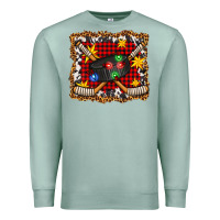 Seafoam hockey christmas with lights and stars Premium Sweatshirt - FaDigitalArtStudio
