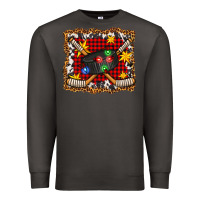 Smoke hockey christmas with lights and stars Premium Sweatshirt - FaDigitalArtStudio