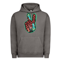 Pigment Tornado Feather Pink Leopard Peace Sign Urban Hoodie - Jasminsmagicworld