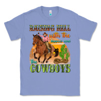 Colony Blue raising hell with the hippies and the cowboys Classic Tee - texasbilliewilder