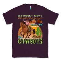 Plum raising hell with the hippies and the cowboys Classic Tee - texasbilliewilder