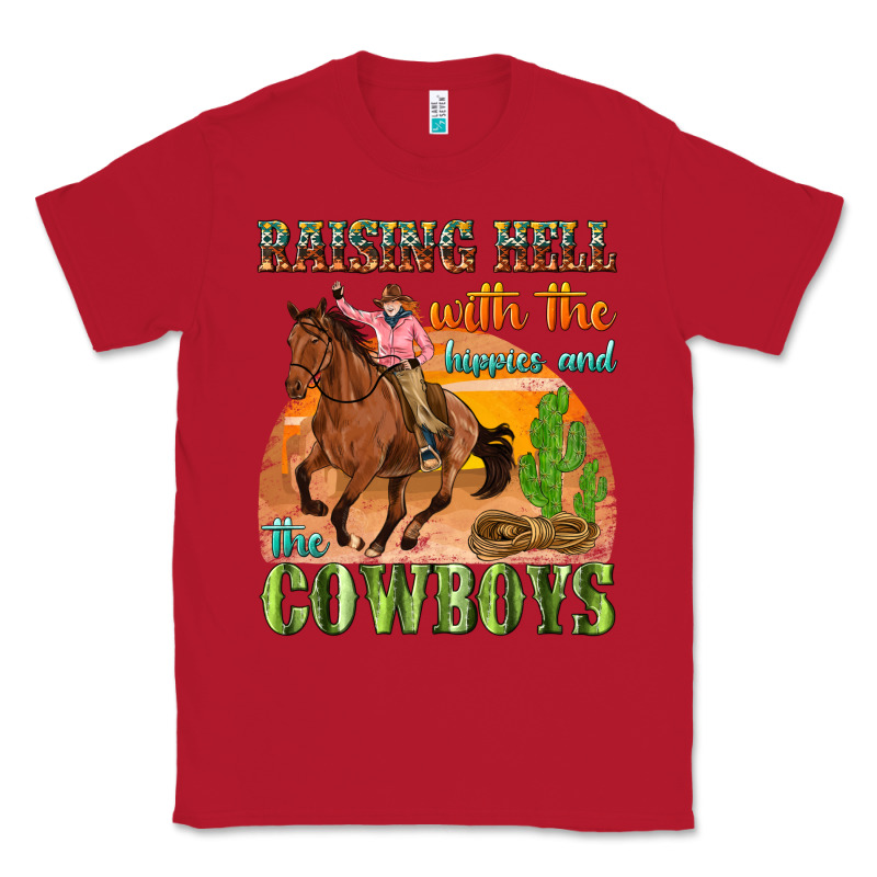 Raising Hell With The Hippies And The Cowboys Classic Tee by texasbilliewilder | Teevron