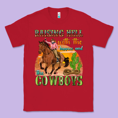 Classic Tee raising hell with the hippies and the cowboys