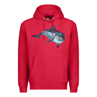 Cardinal bottlenose dolphin Premium Hoodie - LillyAllenDesigns