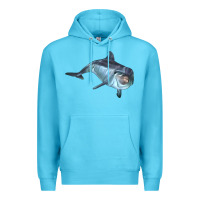 Ocean Blue bottlenose dolphin Premium Hoodie - LillyAllenDesigns