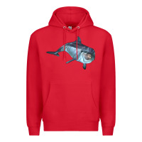Red bottlenose dolphin Premium Hoodie - LillyAllenDesigns