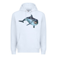 White bottlenose dolphin Premium Hoodie - LillyAllenDesigns