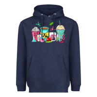 Navy science teacher coffee cups Heavyweight Hoodie - Zillion Design Studio