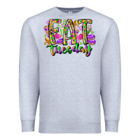 Heather Grey fat tuesday Premium Sweatshirt - RacoonDesign