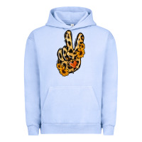 Pigment Grape Ice Leopard Sunflower Peace Sign Urban Hoodie - Jasminsmagicworld