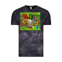 Cloud Black st patricks sheep sunflowers rainbow serape leopard glitter Vintage Tee - Artiststas