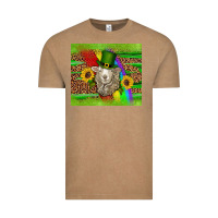 St Patricks Sheep Sunflowers Rainbow Serape Leopard Glitter Vintage Tee | Teevron