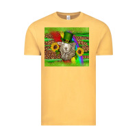 Vintage Mustard st patricks sheep sunflowers rainbow serape leopard glitter Vintage Tee - Artiststas