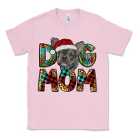 Bubblegum Pink Christmas French Bulldog Mom Classic Tee - RanaPortraitStore