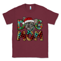 Burgundy Christmas French Bulldog Mom Classic Tee - RanaPortraitStore