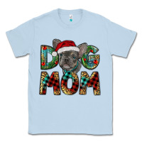 Dusty Blue Christmas French Bulldog Mom Classic Tee - RanaPortraitStore