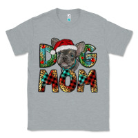 Heather Grey Christmas French Bulldog Mom Classic Tee - RanaPortraitStore