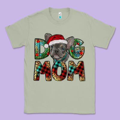 Christmas French Bulldog Mom Classic Tee Designed By Ranaportraitstore