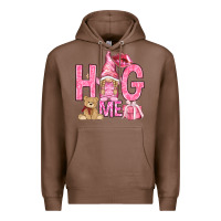 Chestnut hug me with gnome Premium Hoodie - NancyCooperArtShop