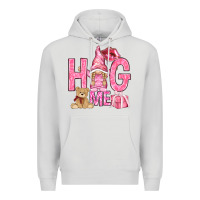 Dove Grey hug me with gnome Premium Hoodie - NancyCooperArtShop