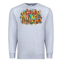 Heather Grey girl mama Premium Sweatshirt - RacoonDesign