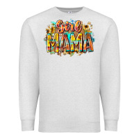 Oatmeal Heather girl mama Premium Sweatshirt - RacoonDesign