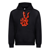 Black Ladybug Peace Sign Urban Hoodie - Jasminsmagicworld