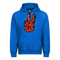 Cobalt Ladybug Peace Sign Urban Hoodie - Jasminsmagicworld