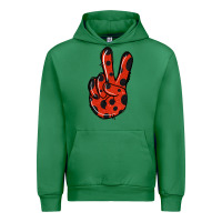 Emerald Ladybug Peace Sign Urban Hoodie - Jasminsmagicworld