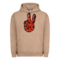 Pigment Burro Ladybug Peace Sign Urban Hoodie - Jasminsmagicworld