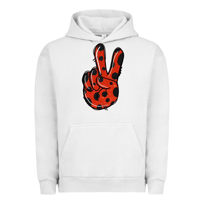 Ladybug Peace Sign Urban Hoodie by Jasminsmagicworld | Teevron