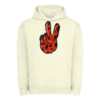 Pigment Pistachio Ladybug Peace Sign Urban Hoodie - Jasminsmagicworld