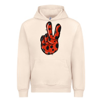 Sandshell Ladybug Peace Sign Urban Hoodie - Jasminsmagicworld