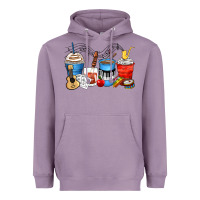 Lavender music teacher coffee cups Heavyweight Hoodie - Zillion Design Studio