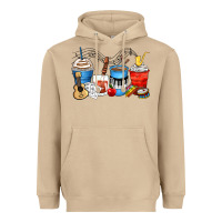 Mushroom music teacher coffee cups Heavyweight Hoodie - Zillion Design Studio