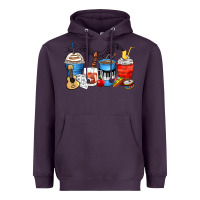 Plum music teacher coffee cups Heavyweight Hoodie - Zillion Design Studio
