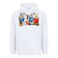 White music teacher coffee cups Heavyweight Hoodie - Zillion Design Studio