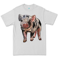 Dove Grey Baby Spotted Pig Premium Tee - LillyAllenDesigns