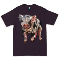 Plum Baby Spotted Pig Premium Tee - LillyAllenDesigns
