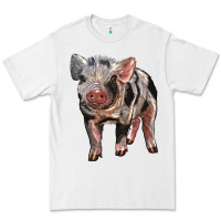 White Baby Spotted Pig Premium Tee - LillyAllenDesigns