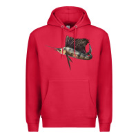 Cardinal Atlantic Sailfish Illustrations Premium Hoodie - LillyAllenDesigns