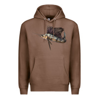 Chestnut Atlantic Sailfish Illustrations Premium Hoodie - LillyAllenDesigns