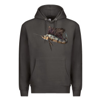 Smoke Atlantic Sailfish Illustrations Premium Hoodie - LillyAllenDesigns