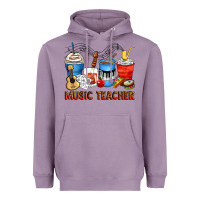 Lavender music teacher coffee cups Heavyweight Hoodie - Zillion Design Studio