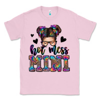 Bubblegum Pink mess mini messy bun Classic Tee - Zillion Design Studio
