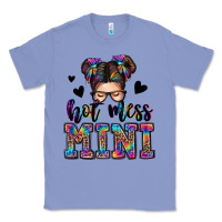 Colony Blue mess mini messy bun Classic Tee - Zillion Design Studio